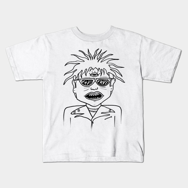 Third Eye Guy Kids T-Shirt by Raksha